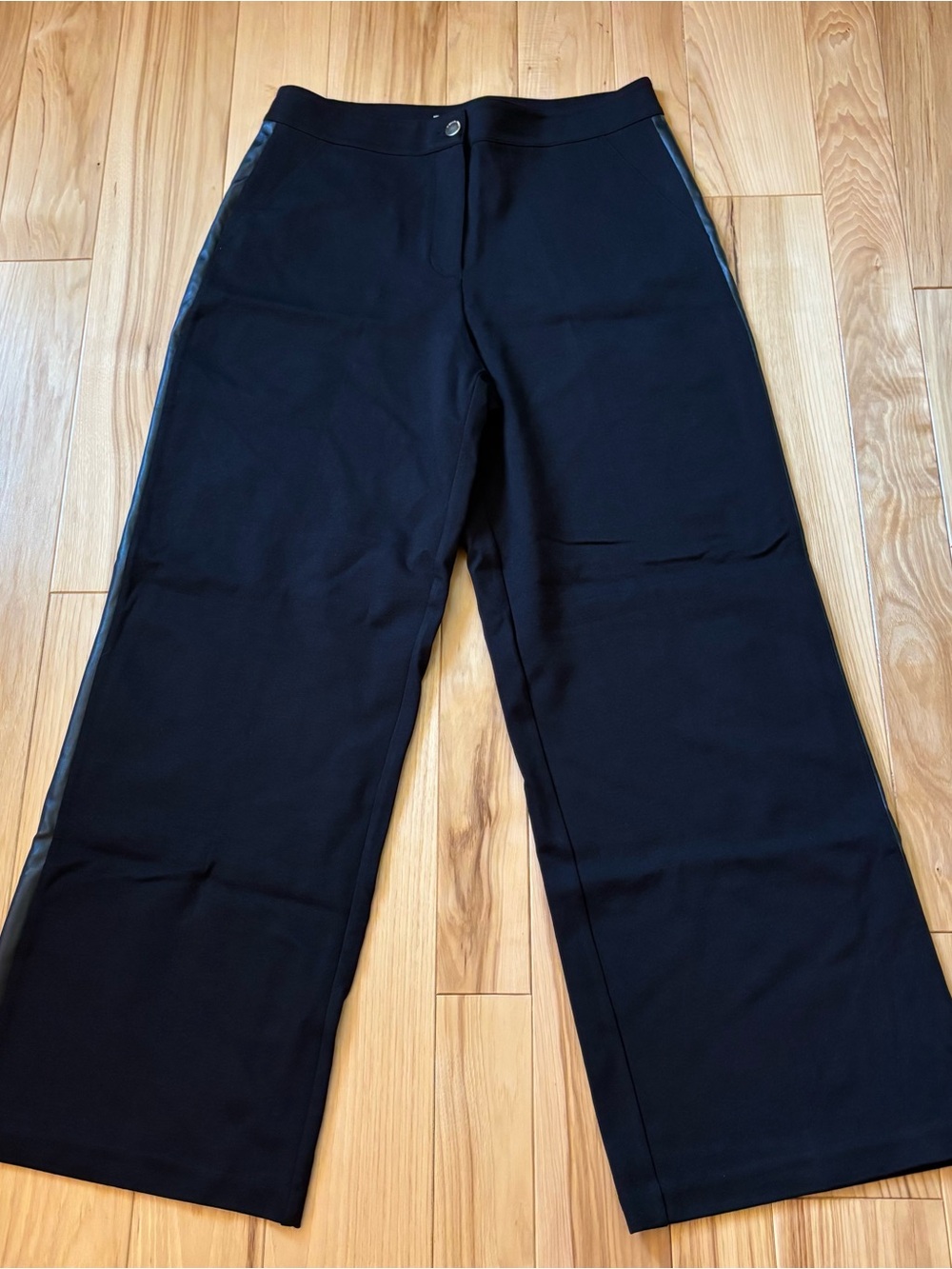 Michael Michael Kors Black Wide Leg Pants